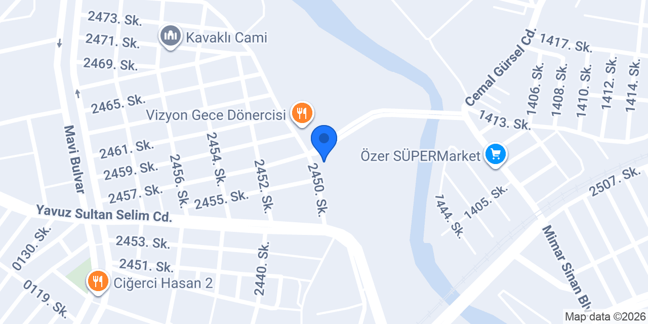 Adem Baba Unlu Mamülleri konumu