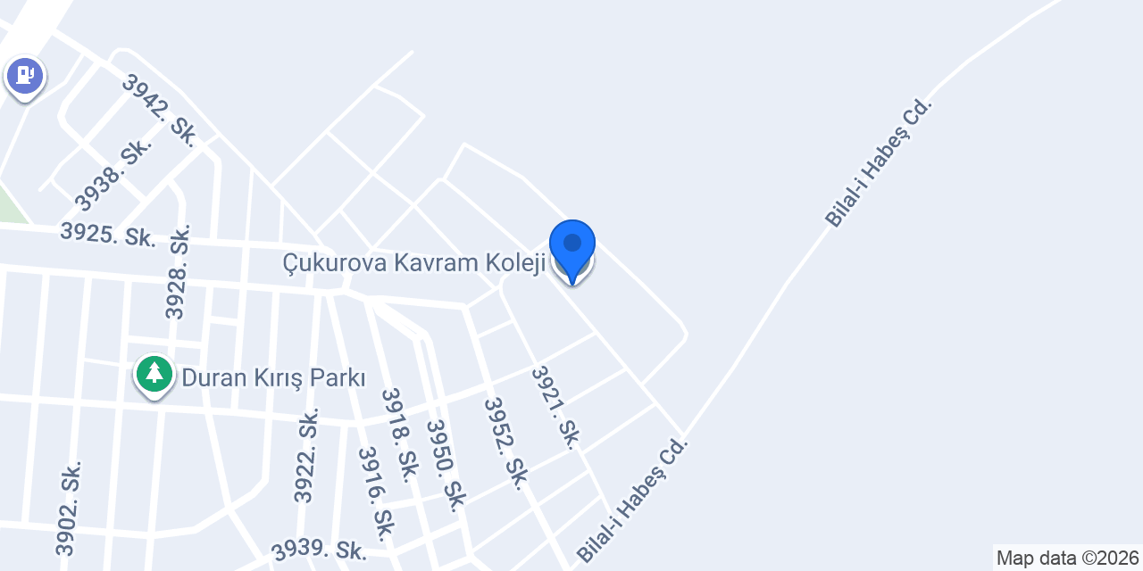 Çukurova Kavram Koleji konumu