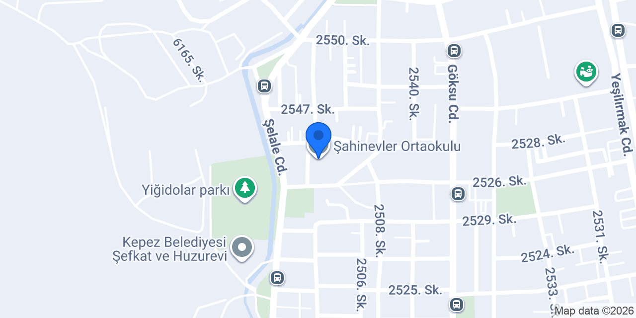 Şahinevler Ortaokulu konumu