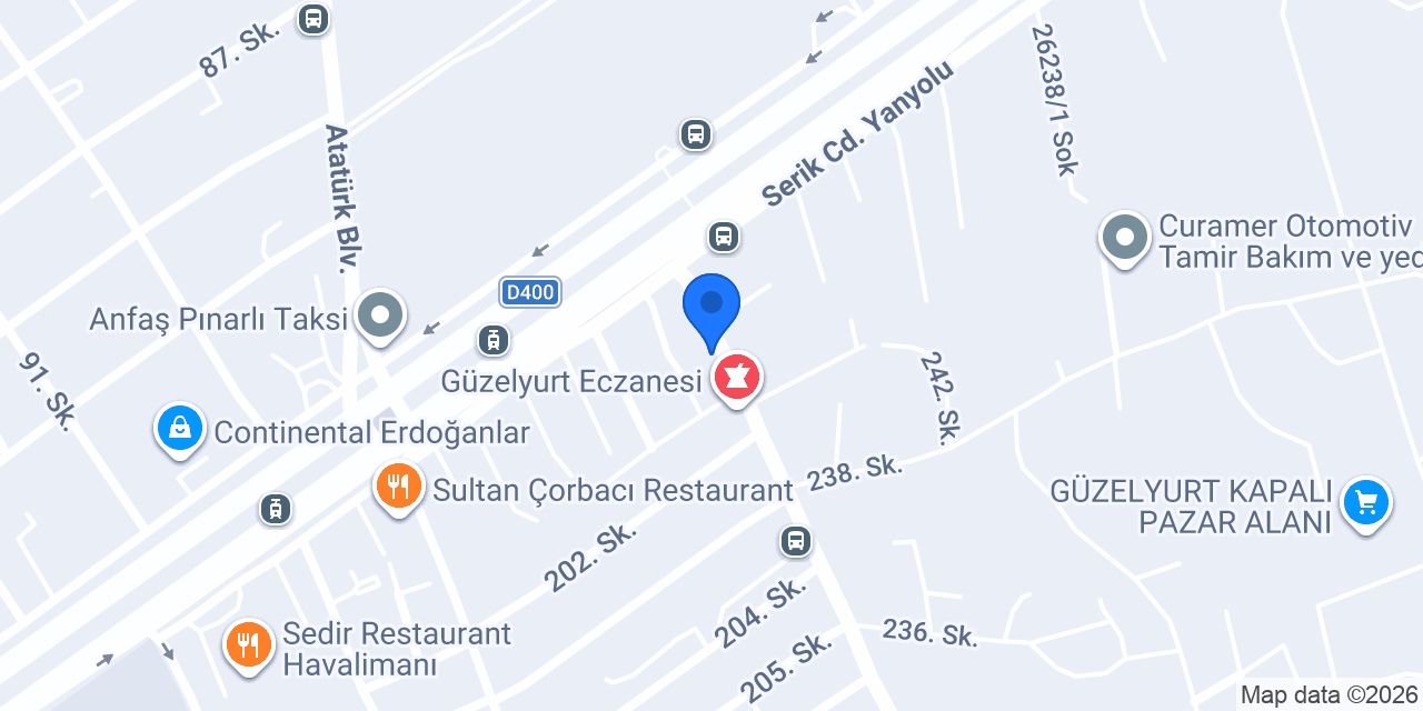 EVREN GÜNEŞ SİGORTA AKSU ŞUBE konumu