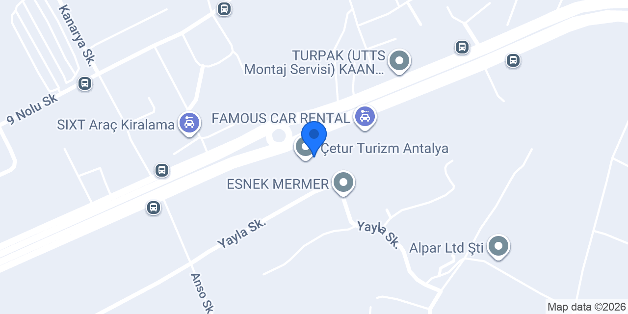 Transferspro VIP Transfer Hizmetleri konumu