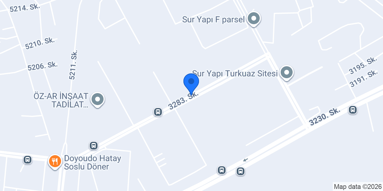 Özgür bayan kuaförü konumu