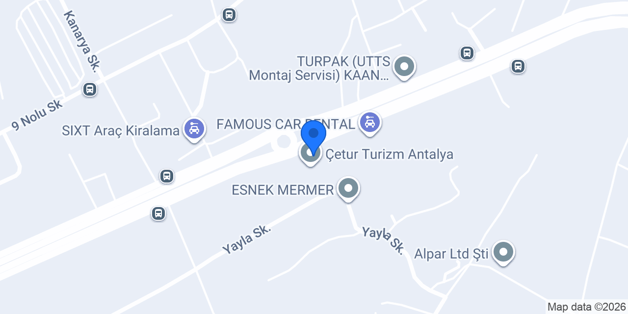CARWIZ Rent a Car konumu