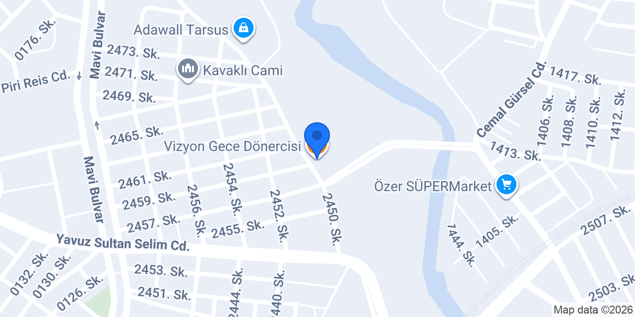 Vizyon Gece Dönercisi konumu