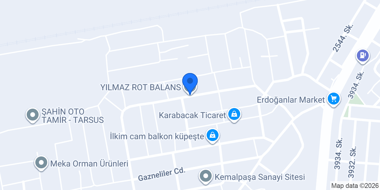 YILMAZ ROT BALANS konumu