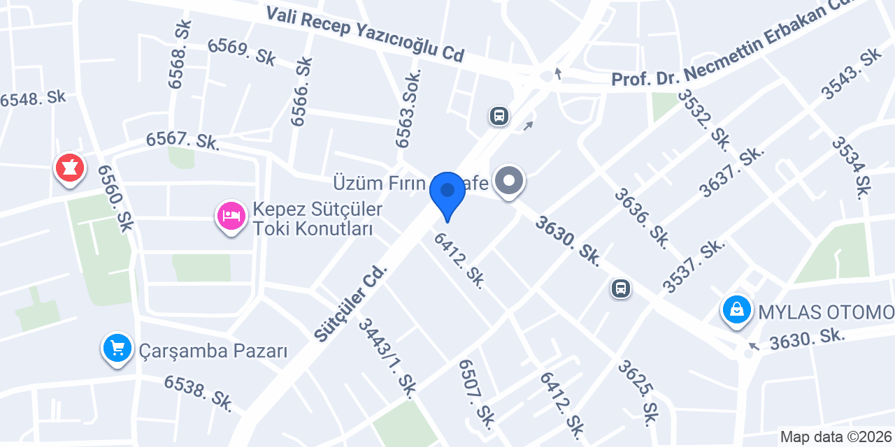 Menzil Çetin kasap konumu