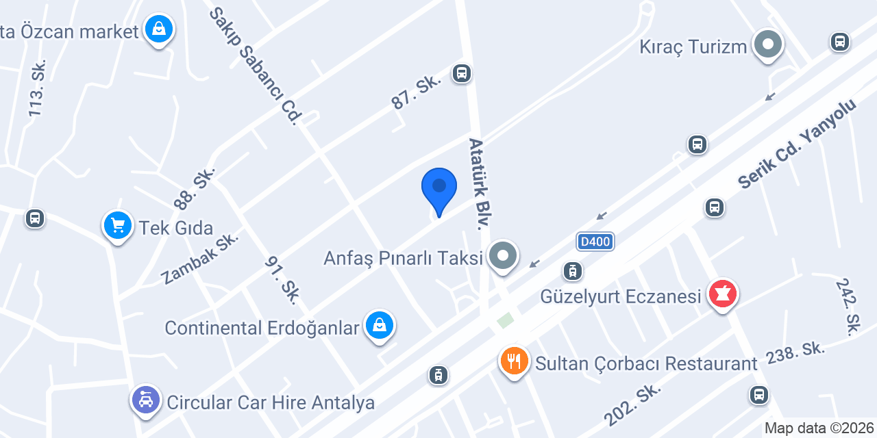 COMFORTABLE TRAVEL AGENCY VİP TRANSFER AND MORE konumu