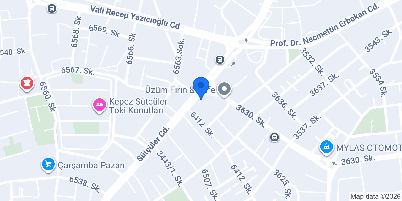 Altan Market konumu