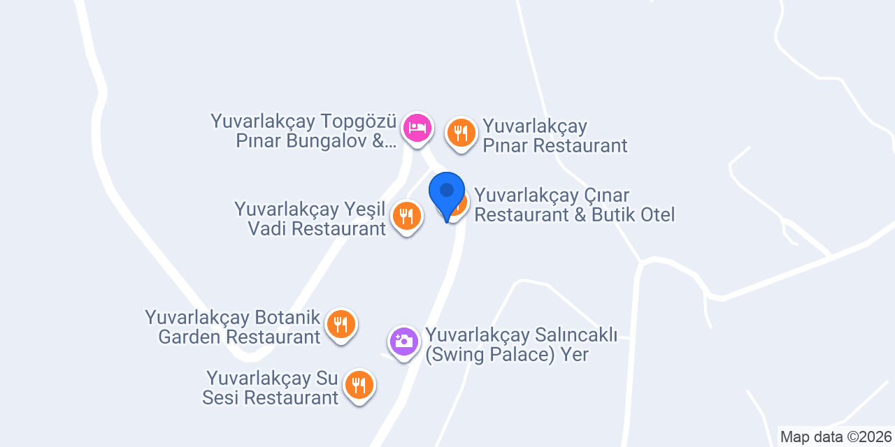 Yuvarlakcay Cinar Butik Otel konumu