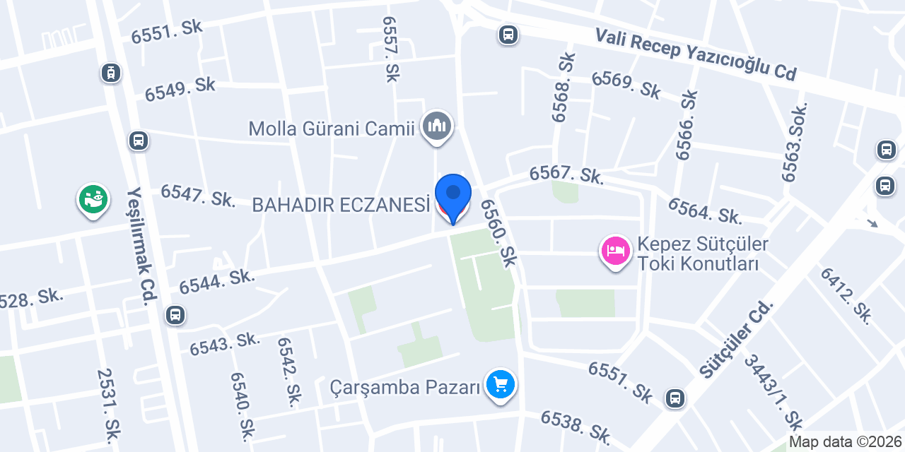 Uğur kasap konumu