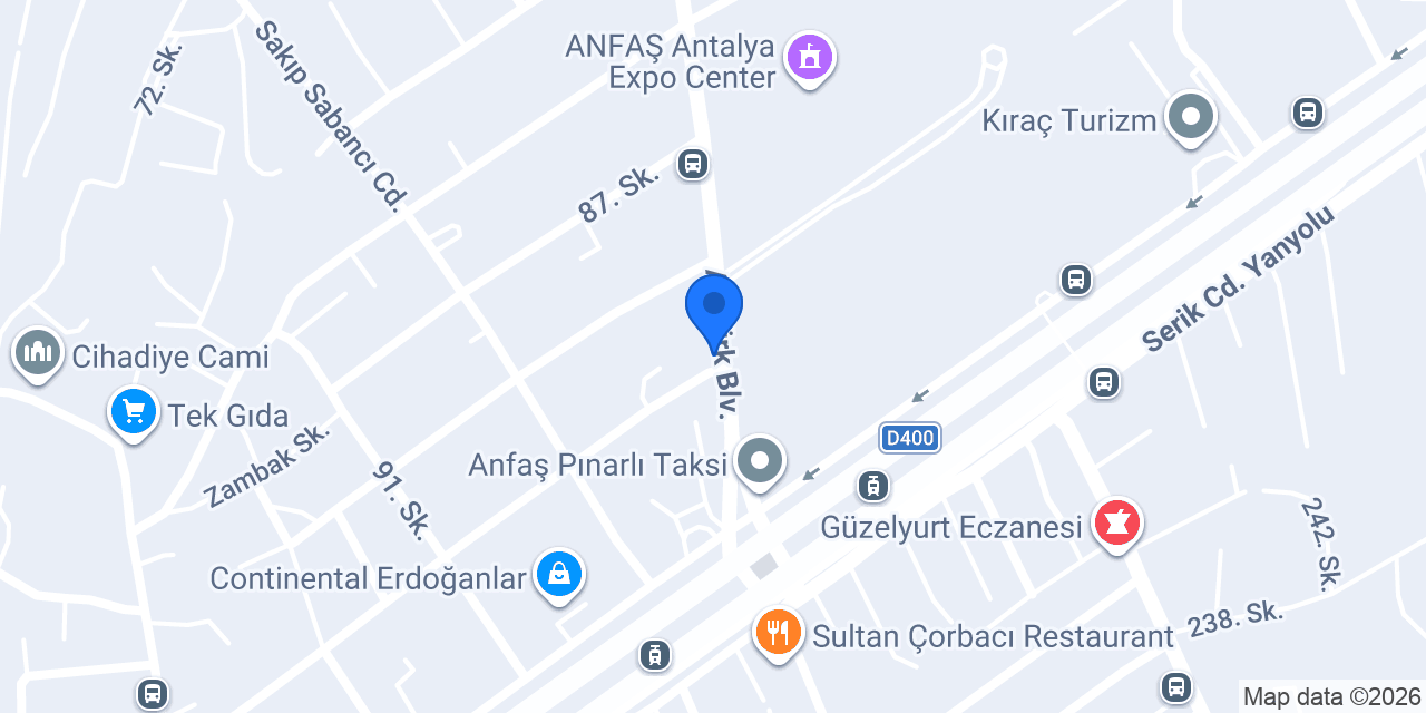 Aksu Çelik Evkur konumu