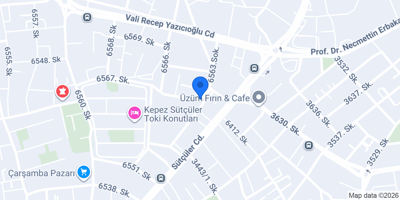 Sütçüler Anaokulu konumu