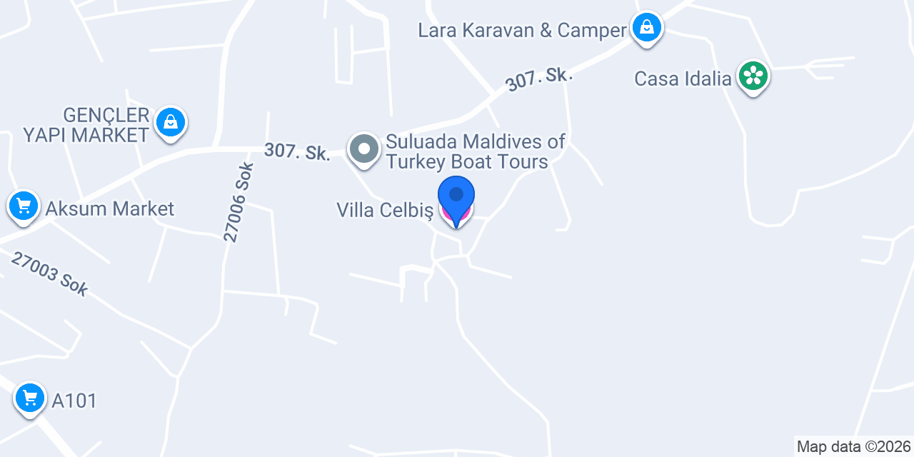 Villa Celbiş konumu