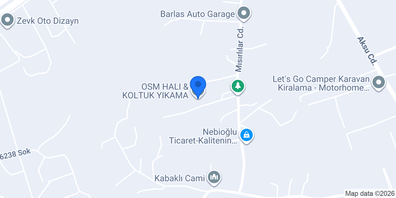 OSM HALI & KOLTUK YIKAMA konumu