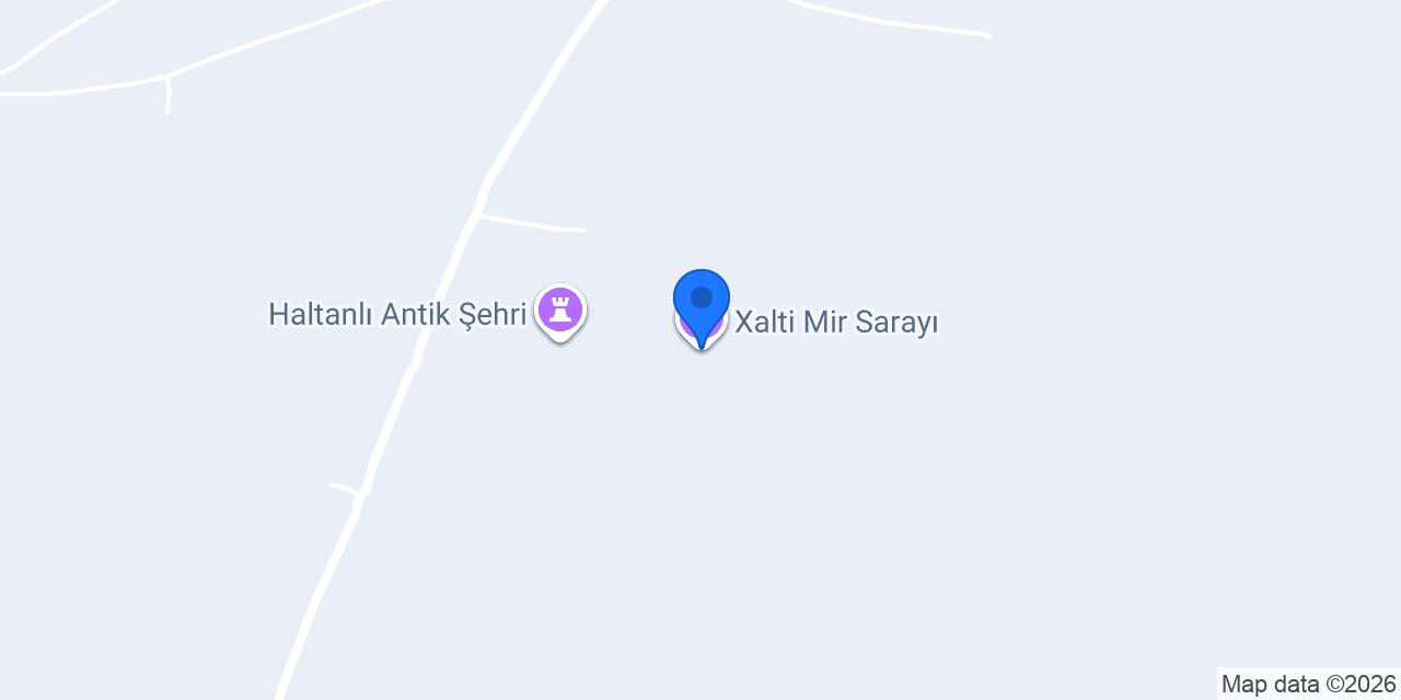Xalti Mir Sarayı konumu