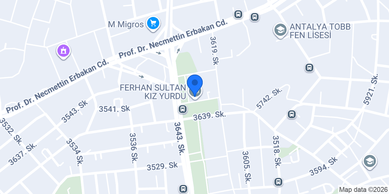FERHAN SULTAN KIZ YURDU konumu