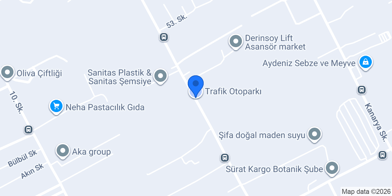 Trafik Otoparkı konumu