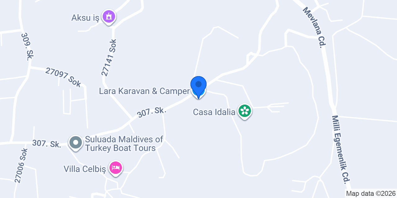 Lara Karavan & Camper konumu