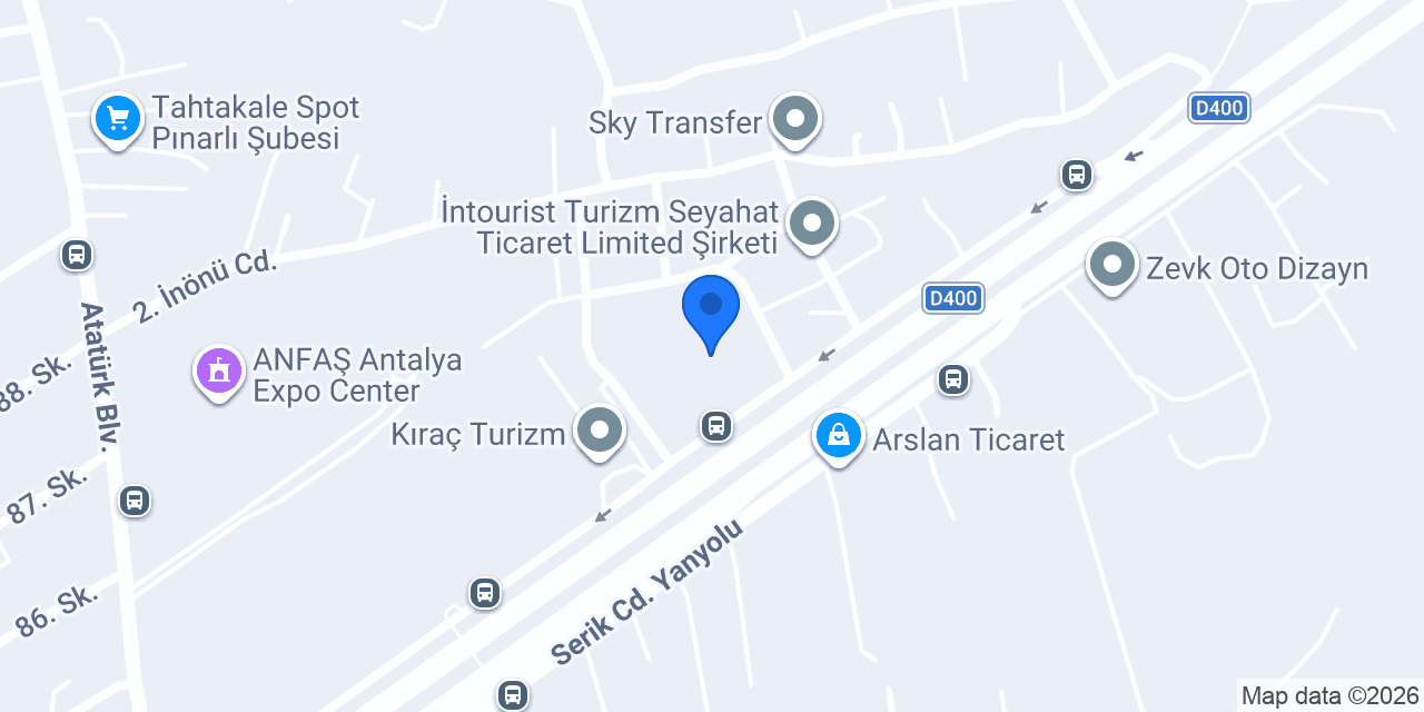 Otokent Antalya konumu