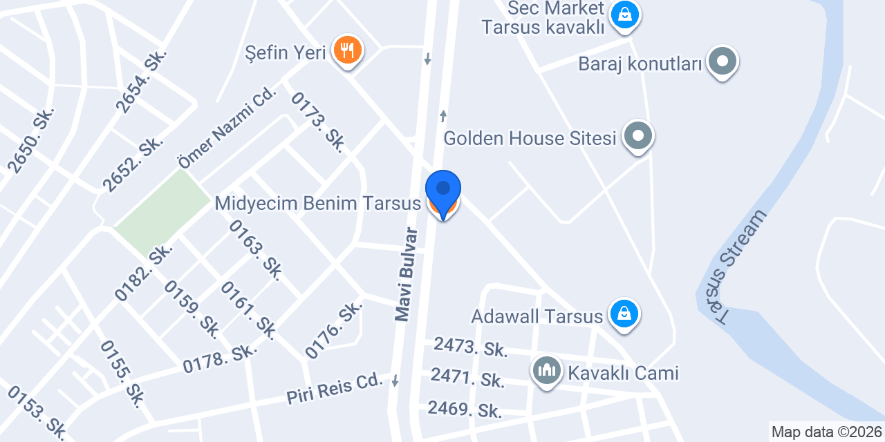 Midyecim Benim Tarsus konumu