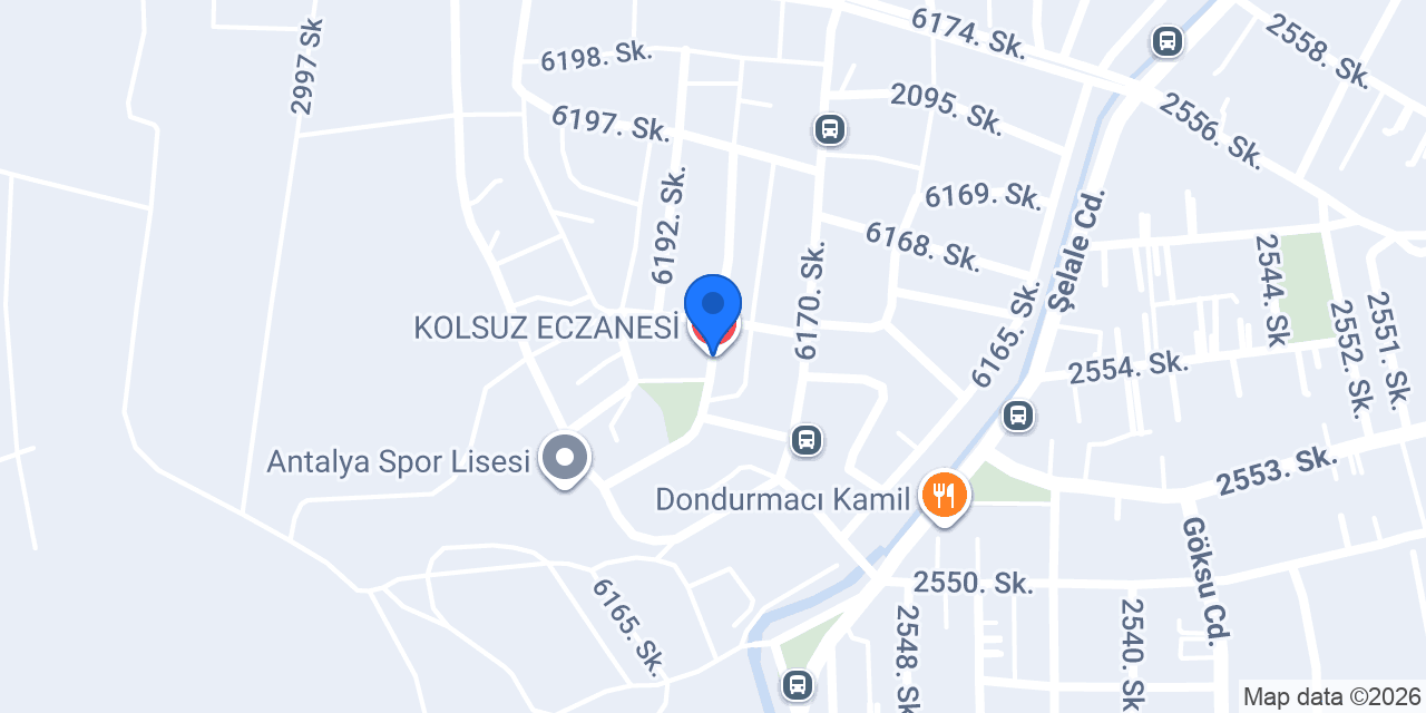 KOLSUZ ECZANESİ konumu