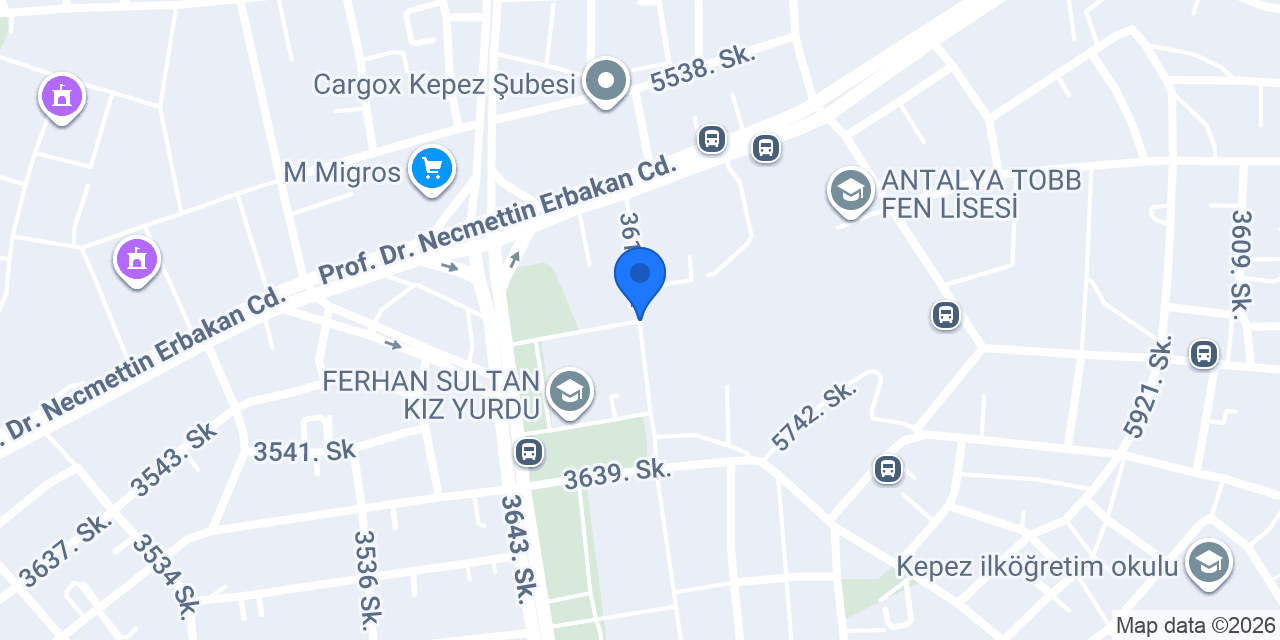 Pusula Antalya - private Transfer service konumu