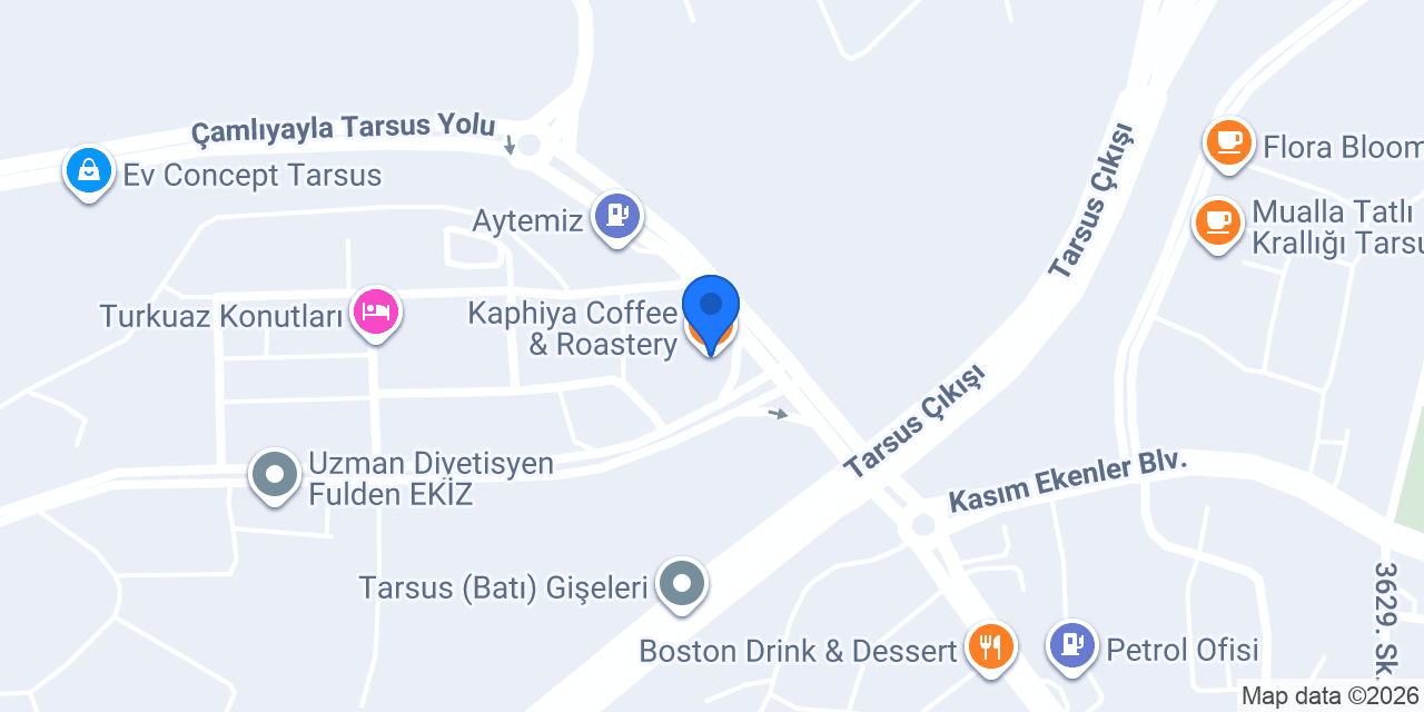 Kaphiya Coffee & Roastery konumu