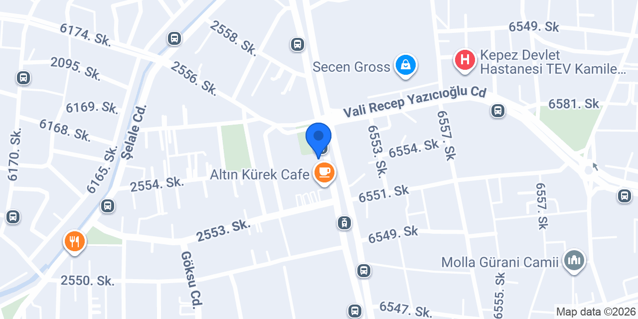 Antalya Şelale Sürücü Kursu konumu