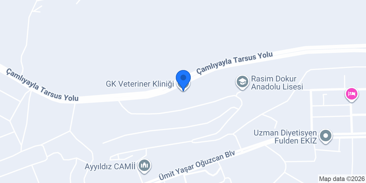 GK Veteriner Kliniği konumu