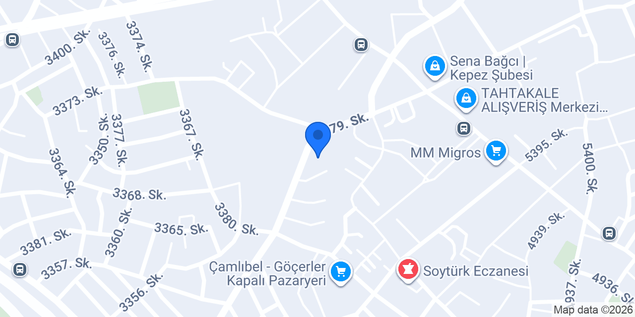 Şahane Pvc Yapı konumu