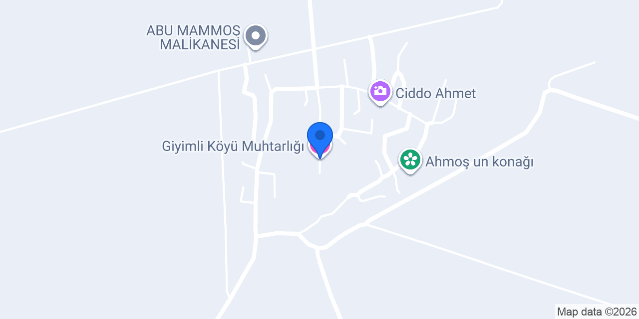 Giyimli Köyü Muhtarlığı konumu