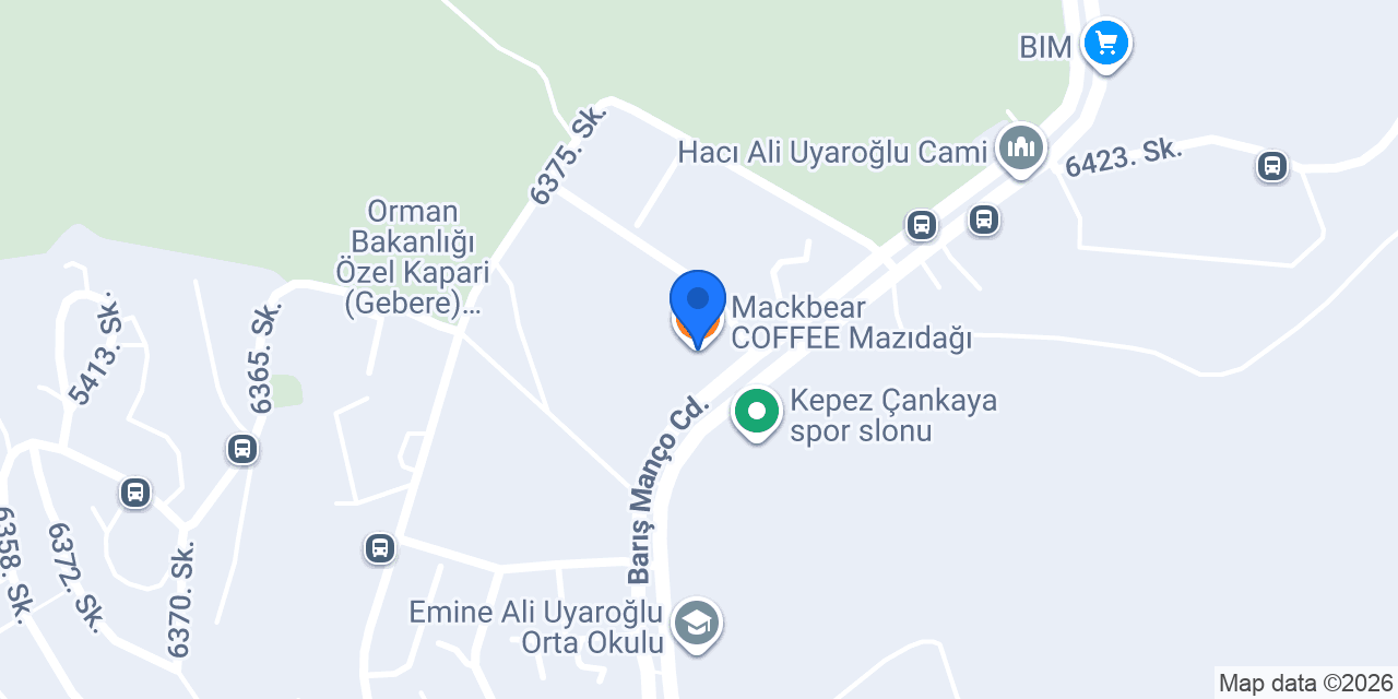Mackbear COFFEE Mazıdağı konumu