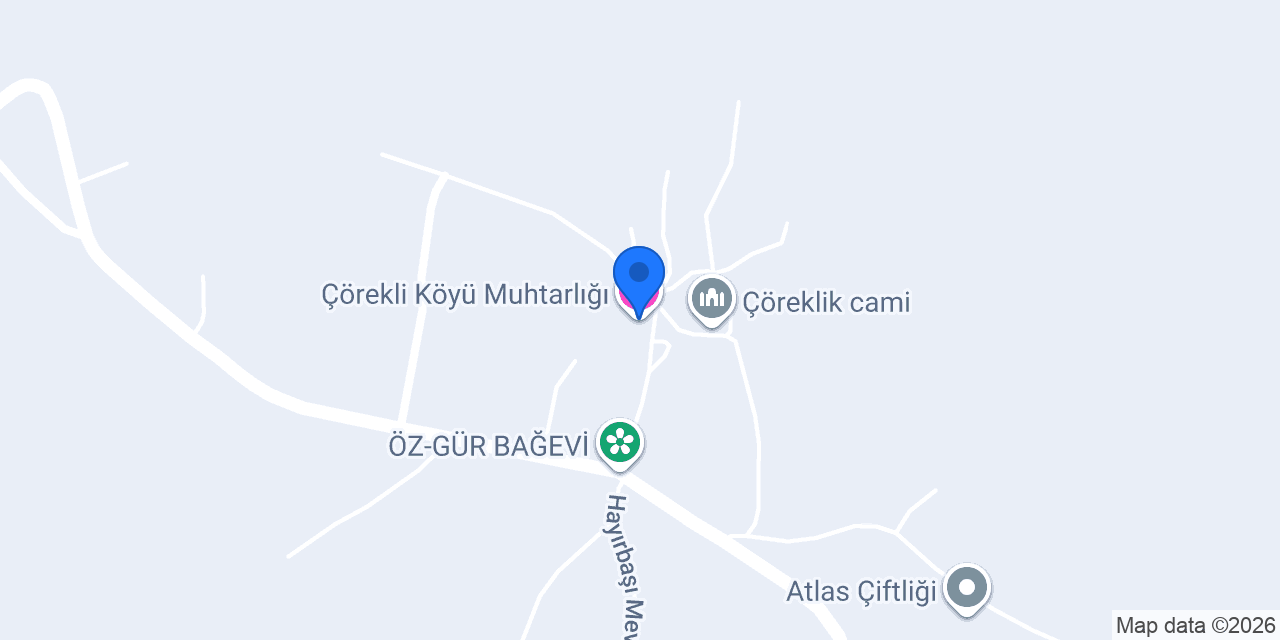 Çörekli Köyü Muhtarlığı konumu