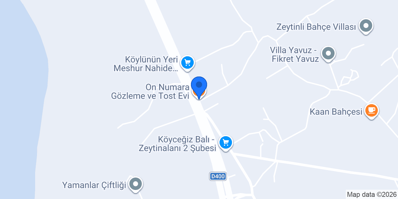 On Numara Gözleme ve Tost Evi konumu