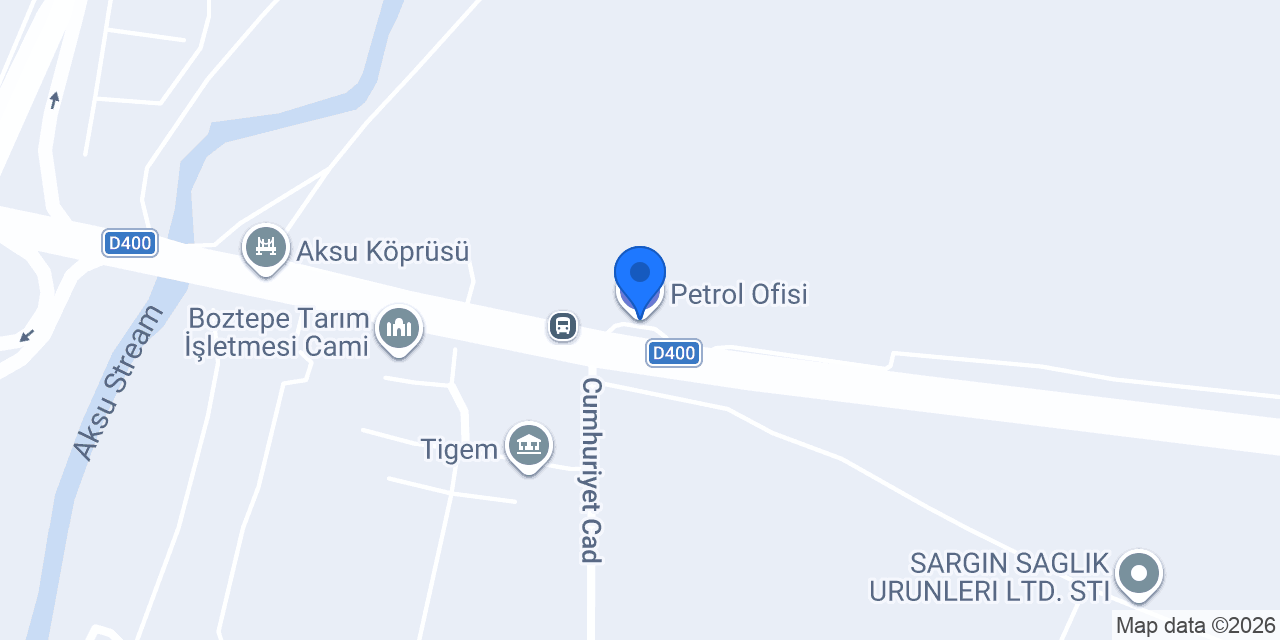 Petrol Ofisi konumu