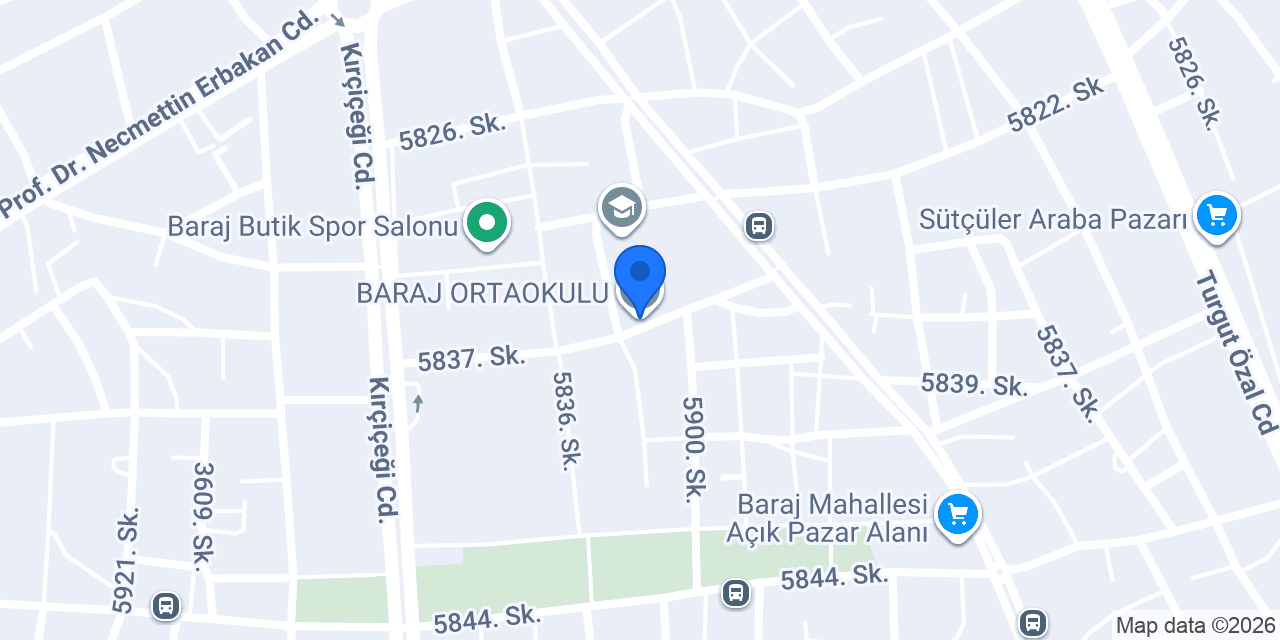 BARAJ ORTAOKULU konumu