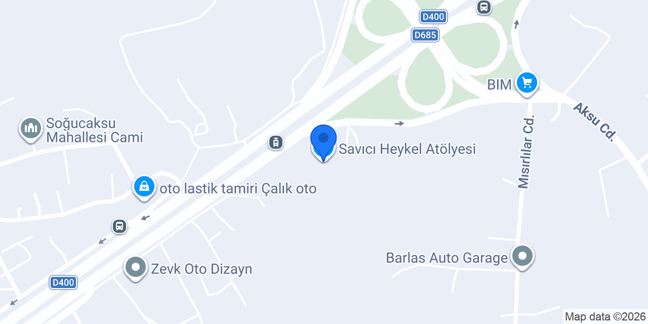 Savıcı Heykel Atölyesi konumu