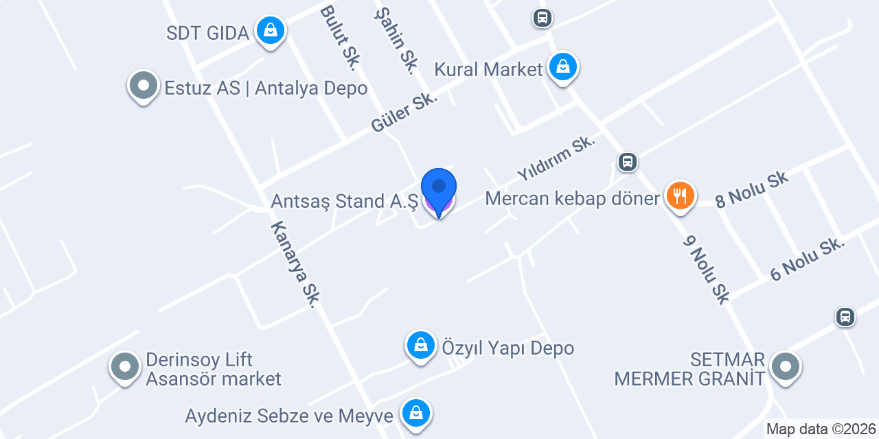 Antsaş Stand A.Ş konumu