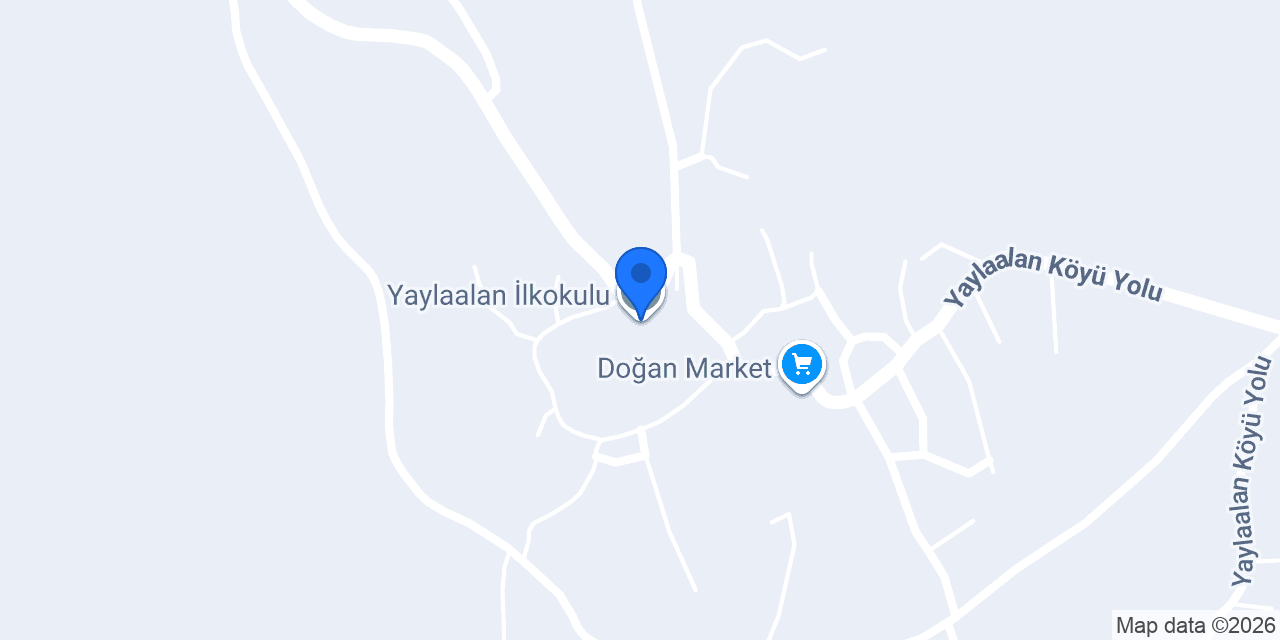Yaylaalan İlkokulu konumu