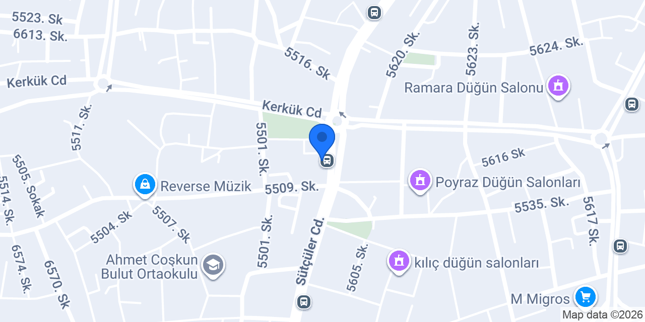 Zurna Döner Sütçüler konumu