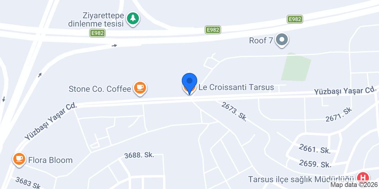 Le Croissanti Tarsus konumu