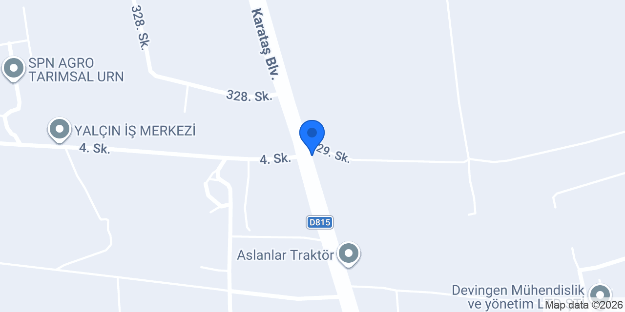 ALPLER Çukurova Bölge konumu