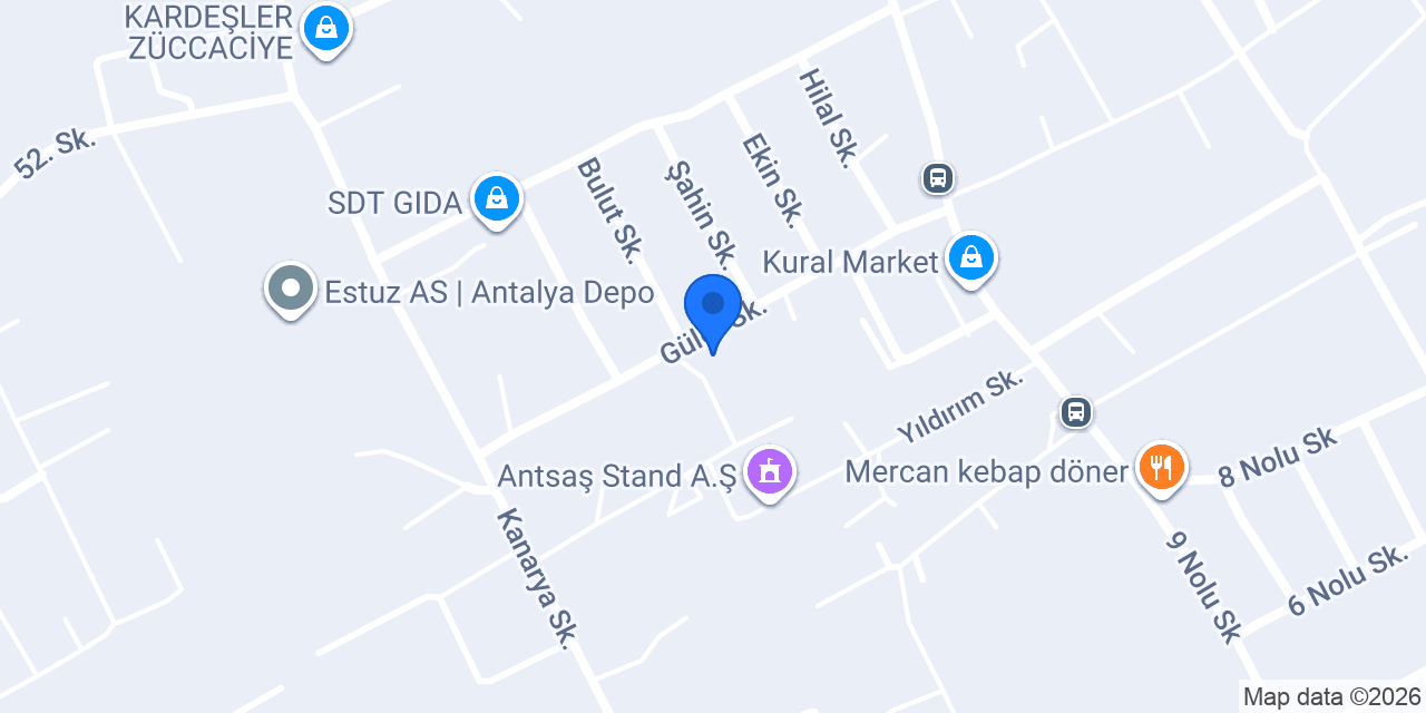 Mavi Akdeniz Alüminyum konumu
