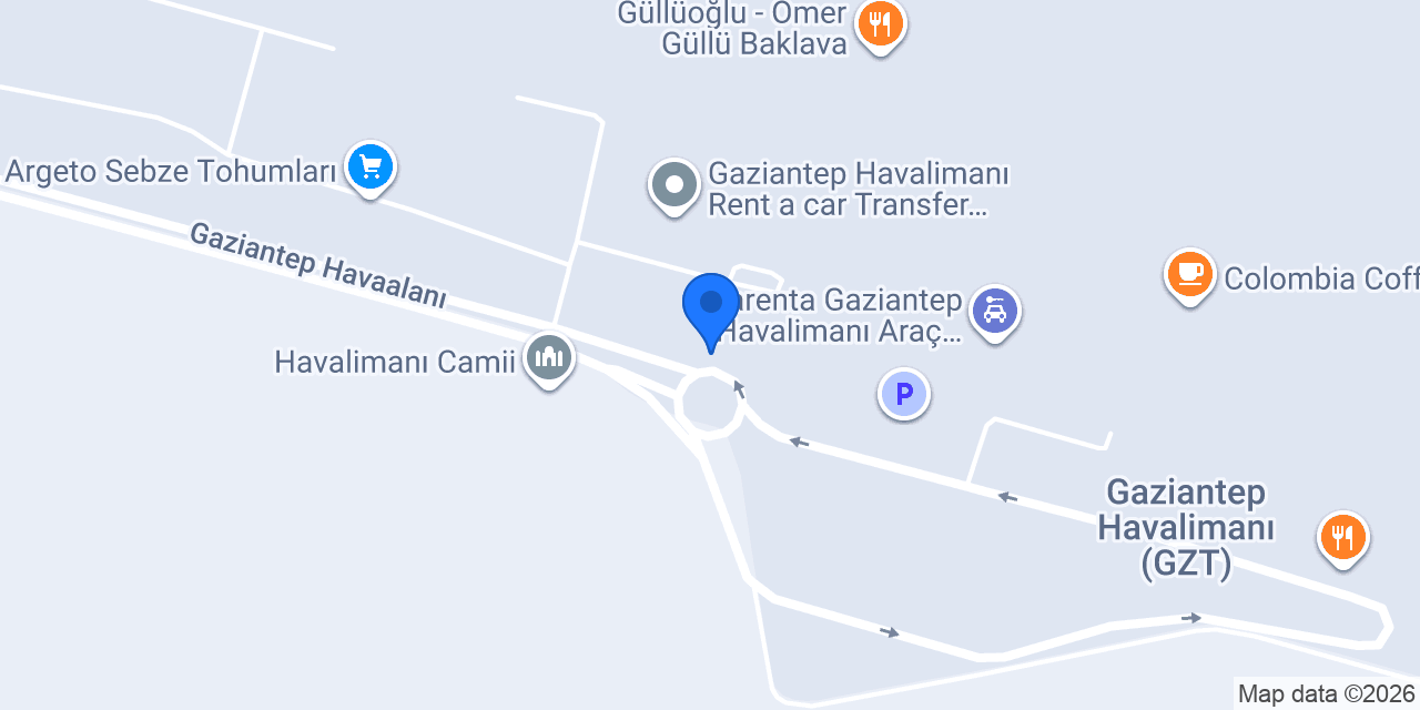 Gaziantep Çalışkan Vip Transfer konumu