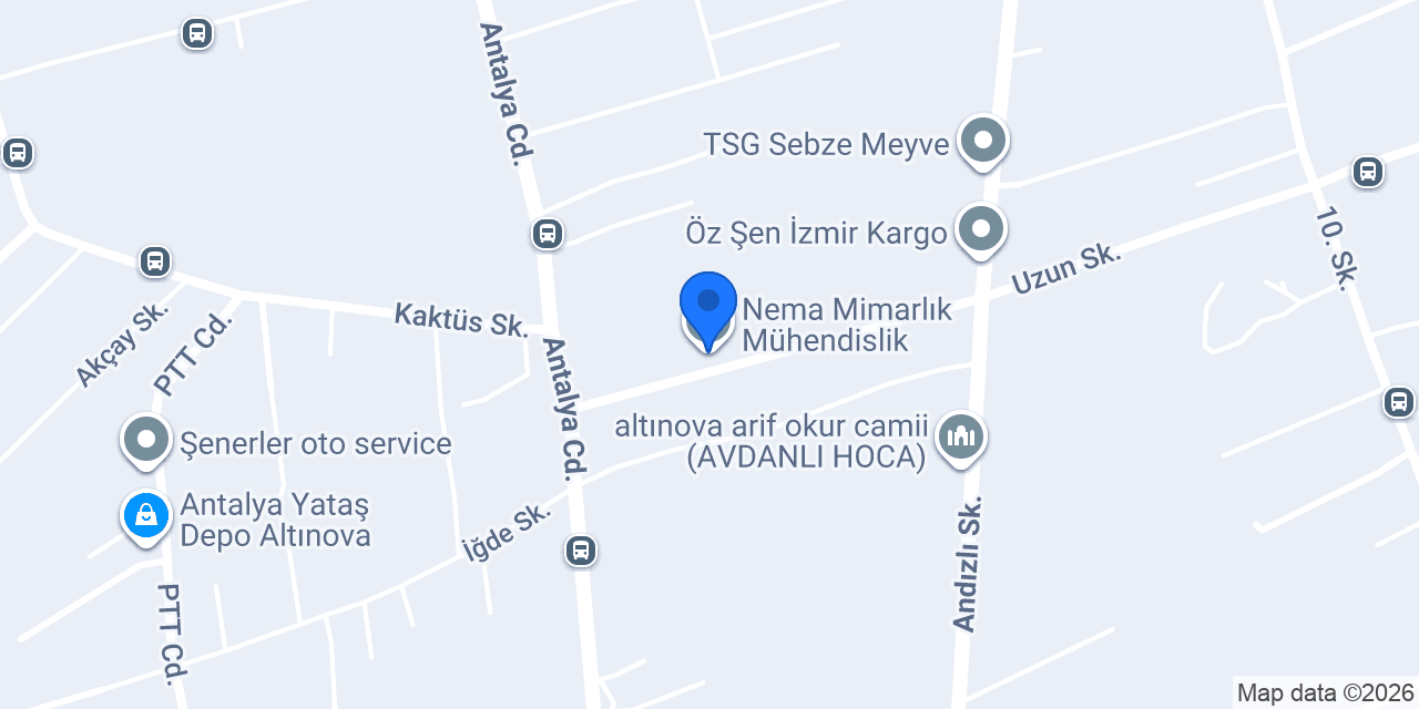 Nema Mimarlık Mühendislik konumu