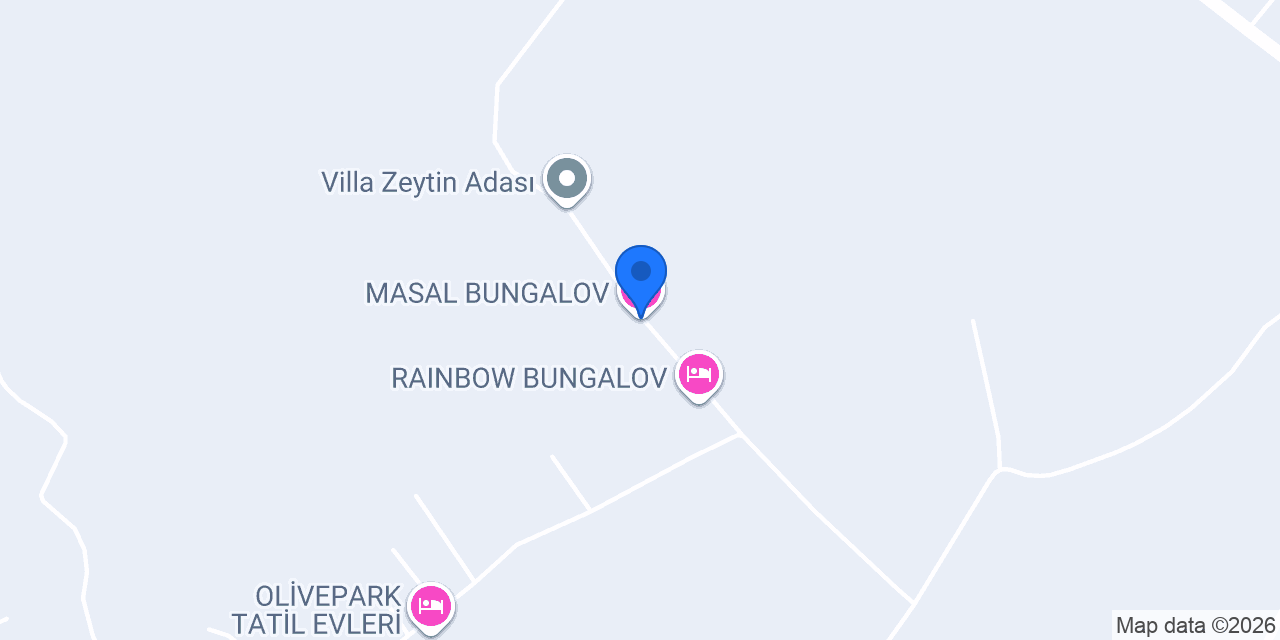 MASAL BUNGALOV konumu