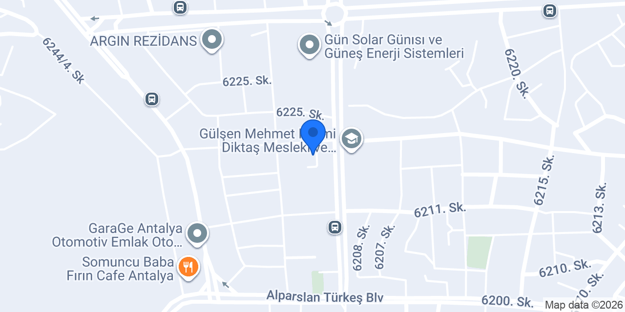Alkera Veteriner Kliniği konumu