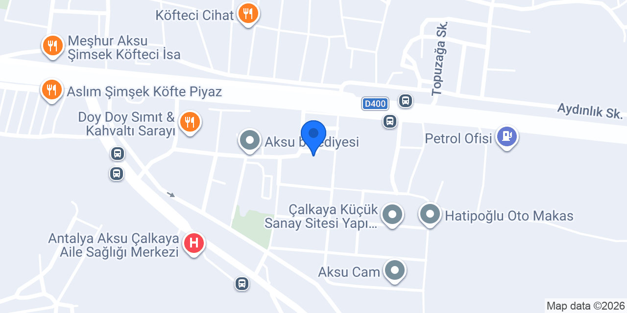 Aksu İlçe Tarım ve Orman Müdürlüğü konumu