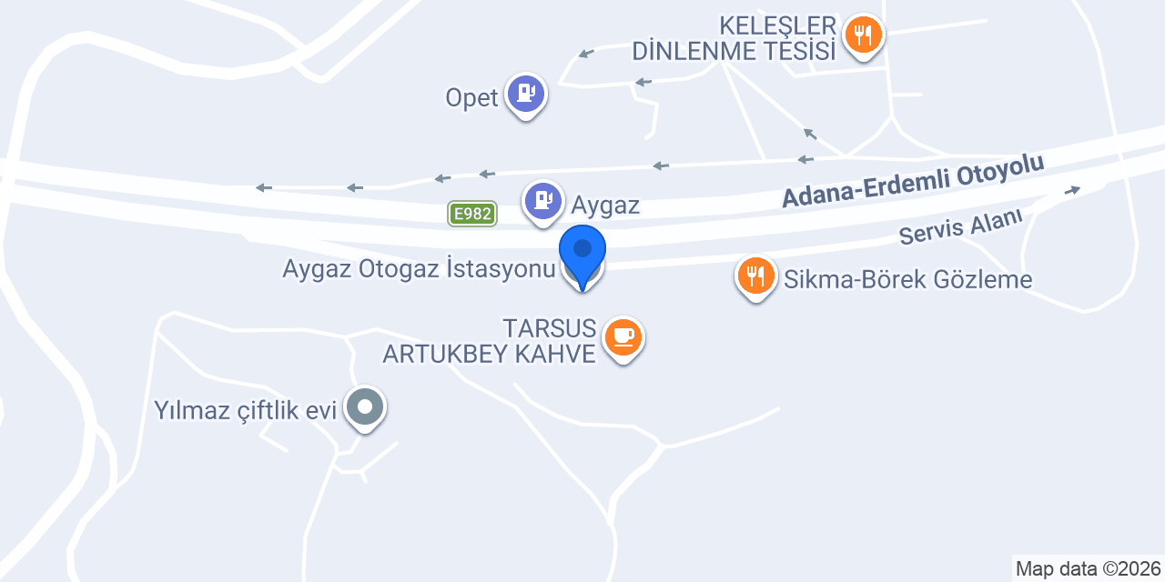 Aygaz Otogaz İstasyonu konumu