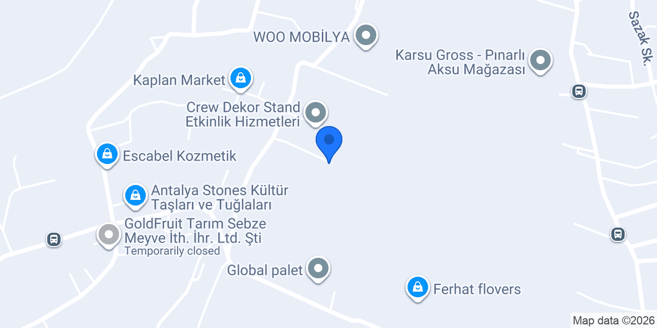 Radüs Krom Mutfak Ekipmanları konumu